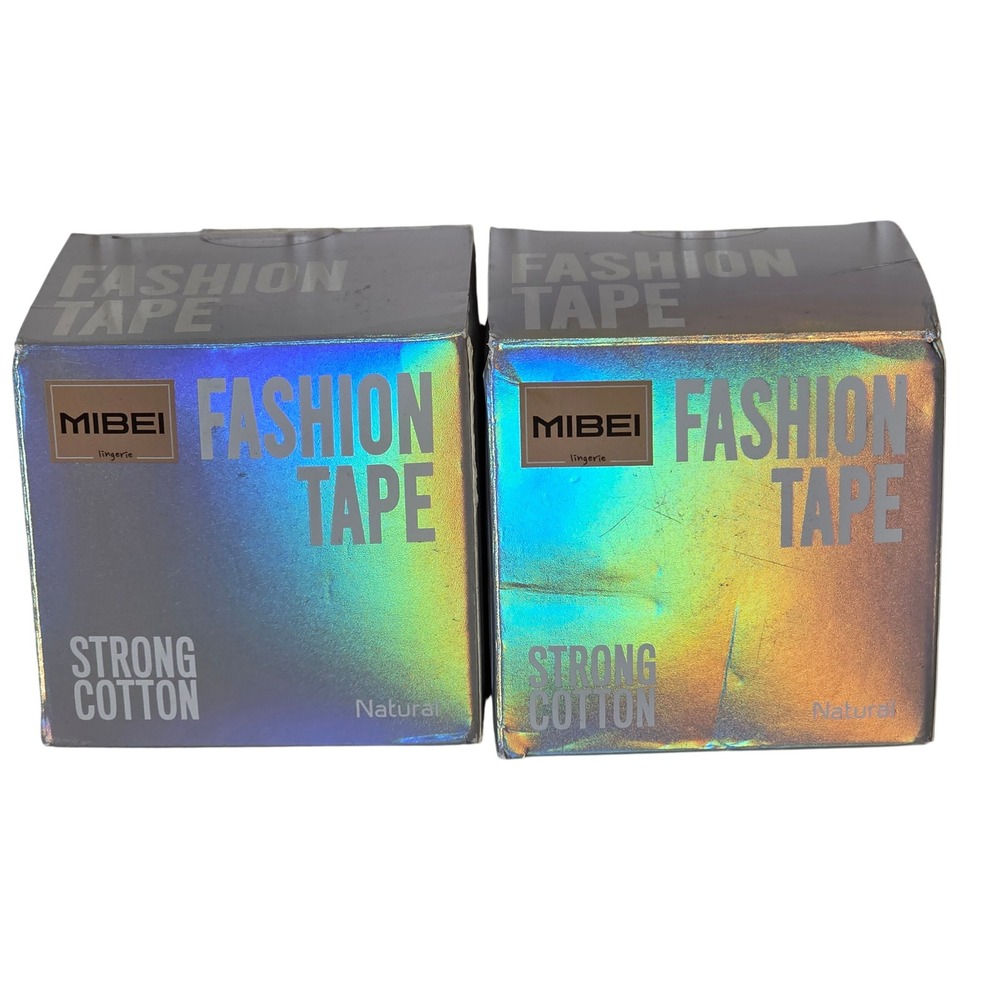 New Lot of 2 MIBEI Lingerie Fashion Tape Strong Cotton Breast Lift Tape Natural
